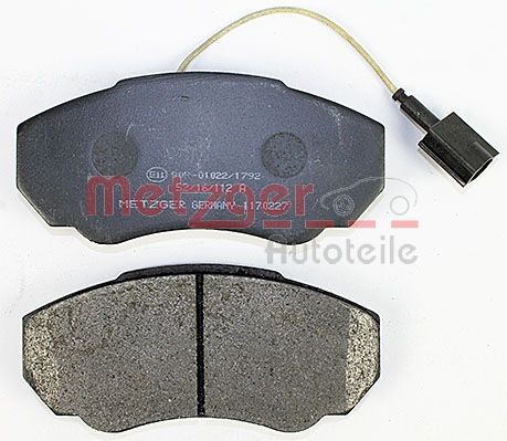 METZGER 1170227 Bremsbelagsatz, Scheibenbremse